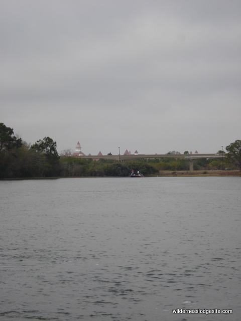 View of Grand Floridian and Fishing Boat
